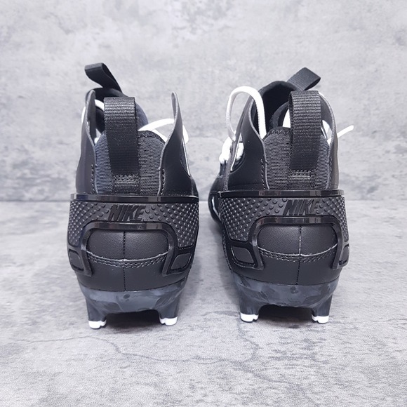 NIke Huarache 9 Elite Lax Mid Lacrosse‎ Cleats Mens 11 Black White FD0088-002 - Picture 4 of 5